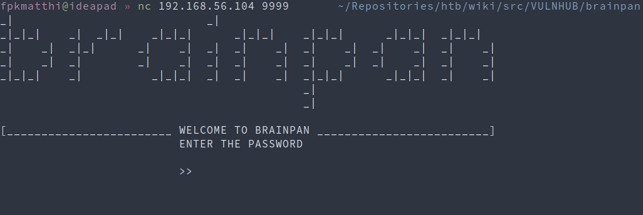 Linux brainpan netcat